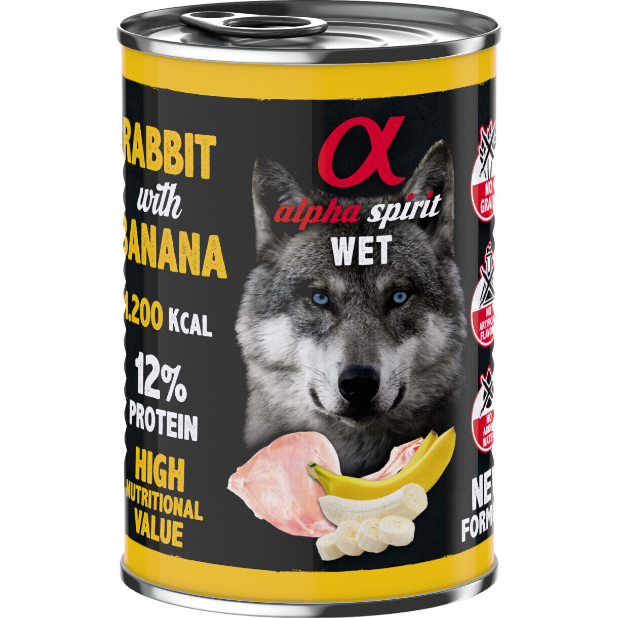 400 g AlphaSpirit Hundefoder Kødboller med Hare og banan