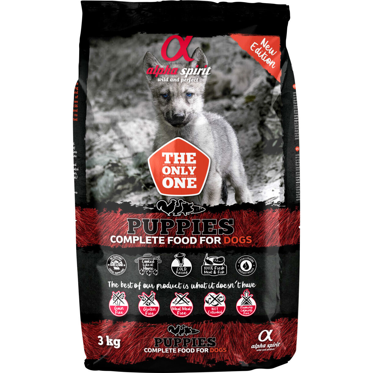 Alpha Spirit THE ONLY hvalpe hundefoder med fisk og kød