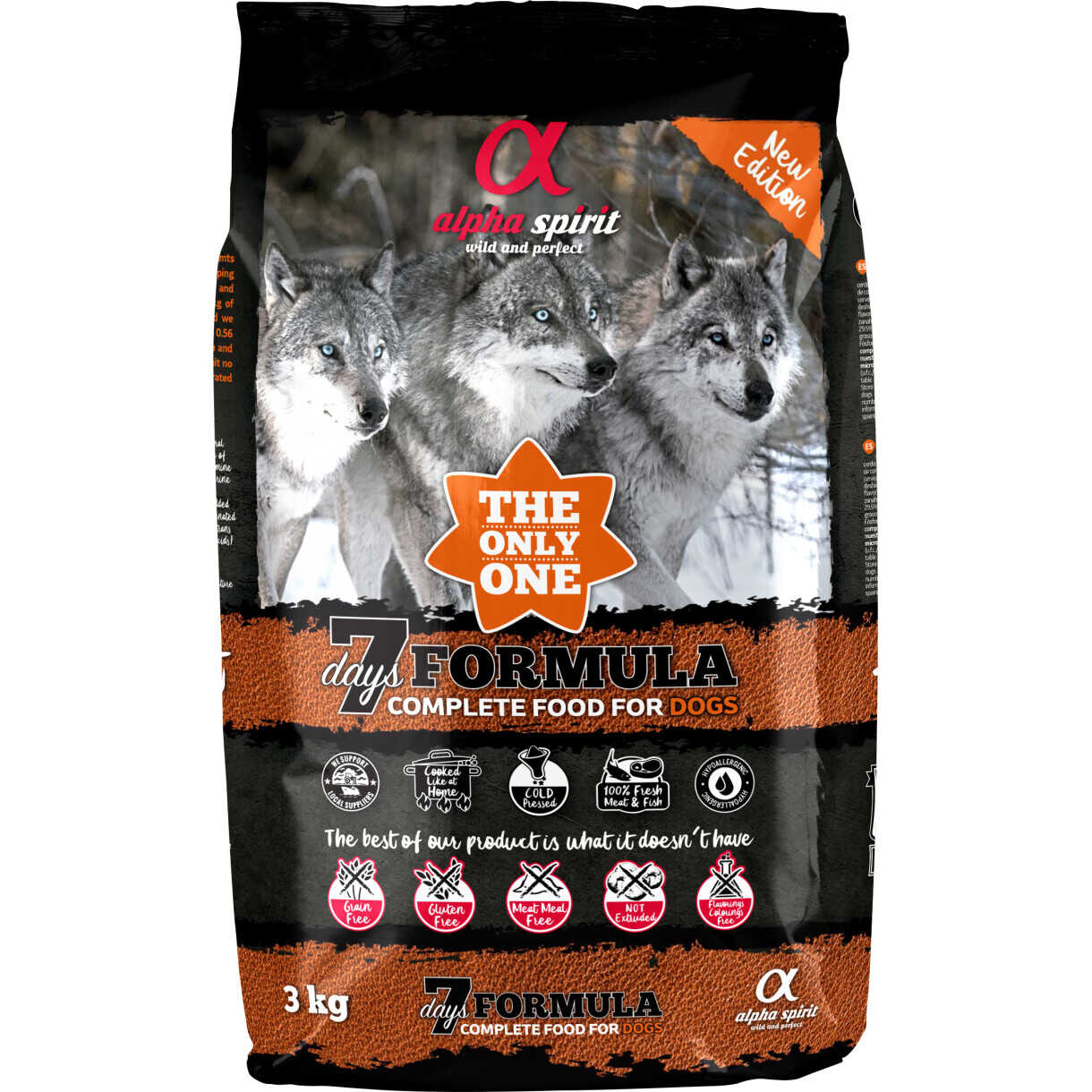 Alpha Spirit THE ONLY ONE MENY hundefoder med kød og fisk