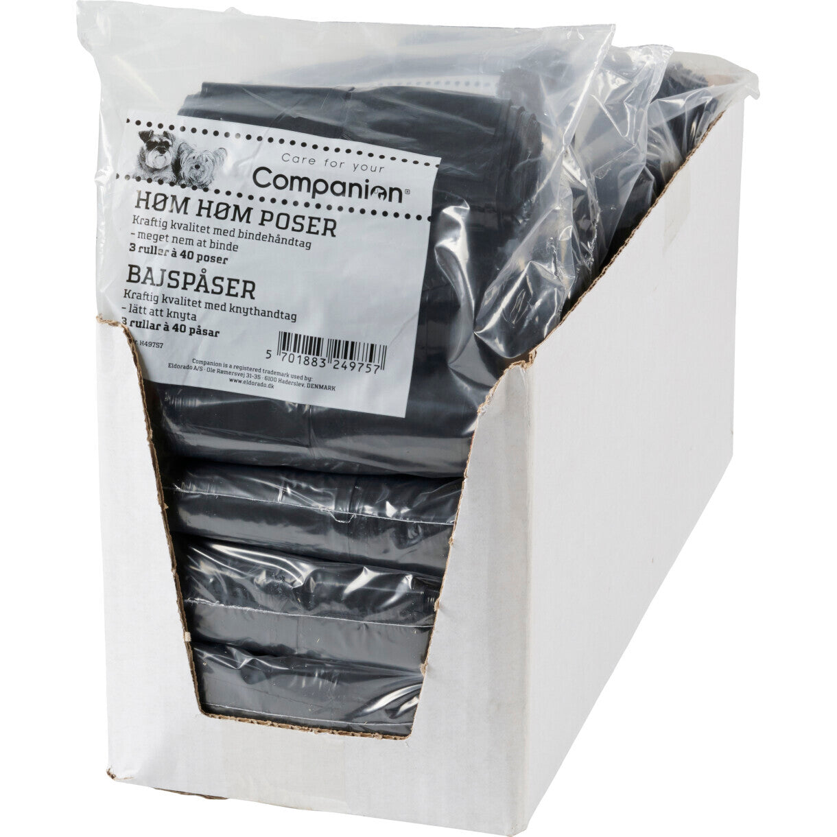 Høm Høm Poser 3 ruller a 40 poser