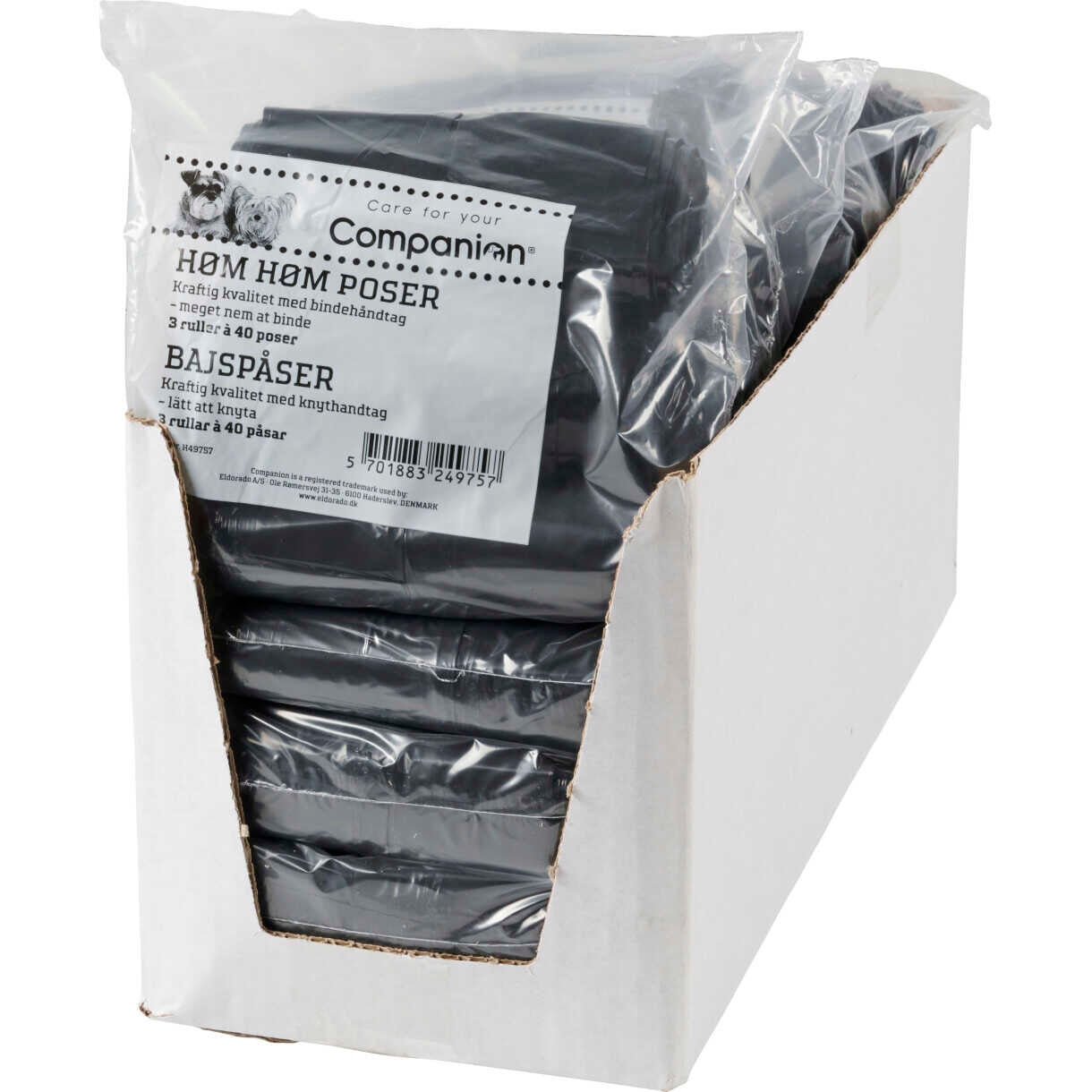 Høm Høm Poser 3 ruller a 40 poser