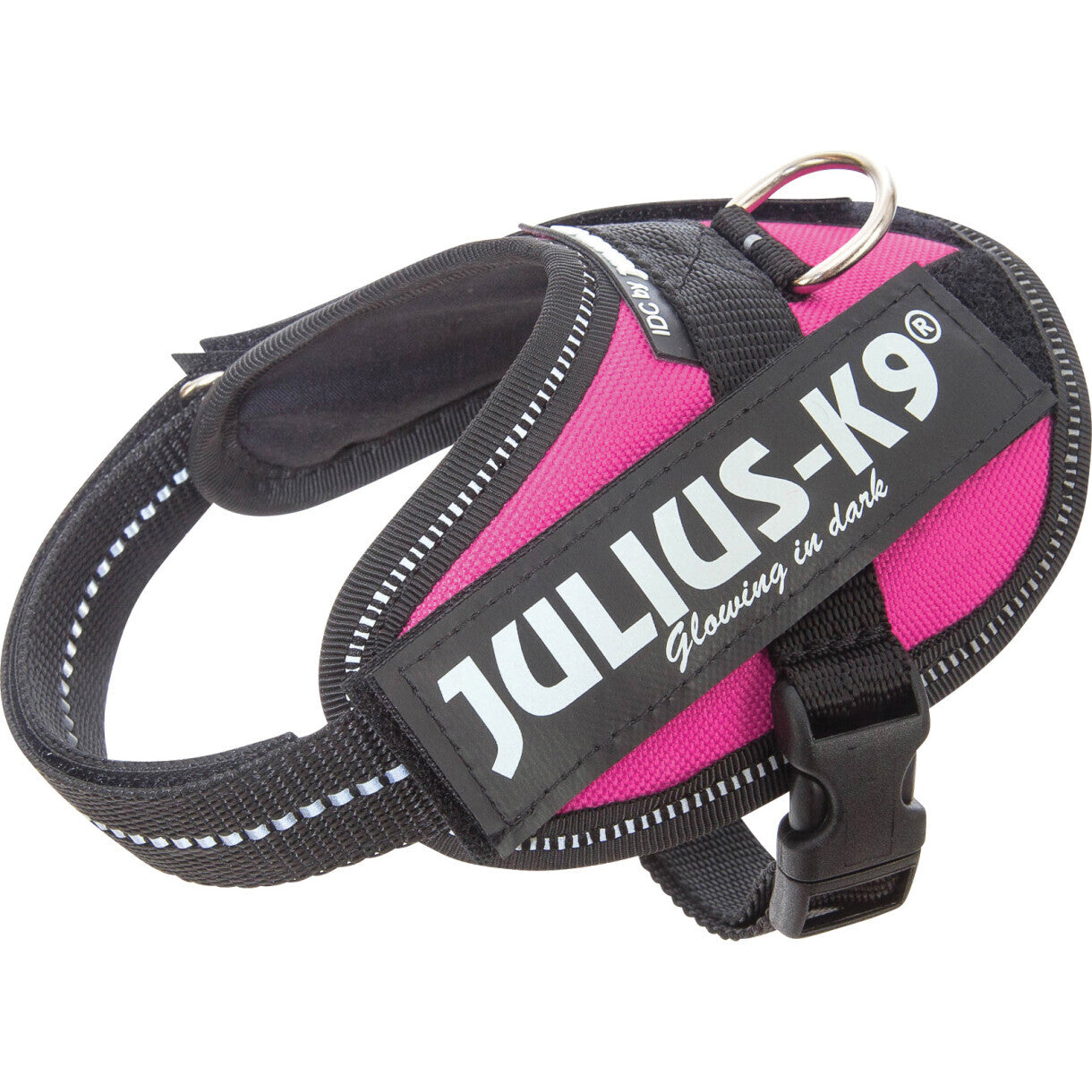 Julius K9 IDC - hundeseler med refleks til alle typer af hunde - Mørk pink