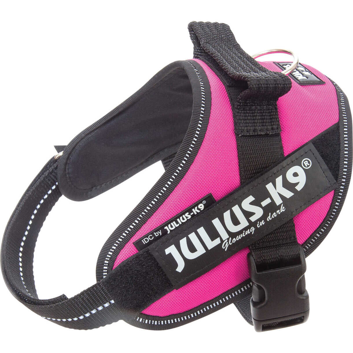 Julius K9 IDC - hundeseler med refleks til alle typer af hunde - Mørk pink