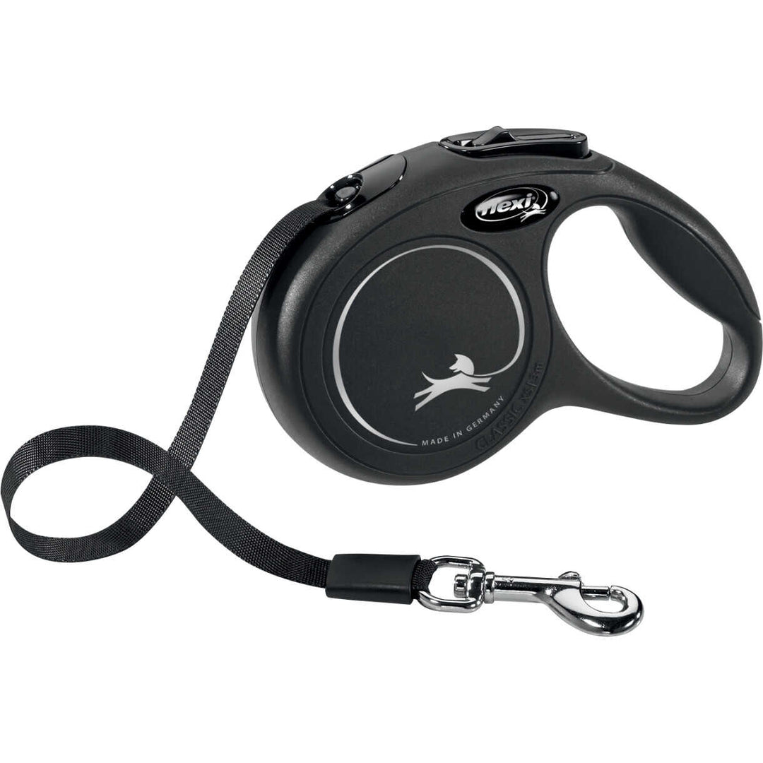 Flexline NEW CLASSIC rulleline på BÅND til hunde