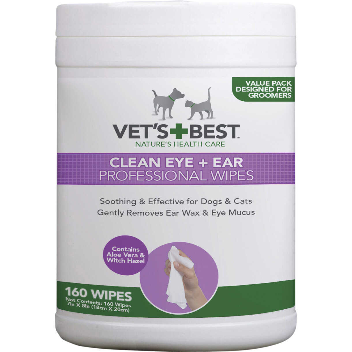 Vets Best øre og øjenklud 160 stk.