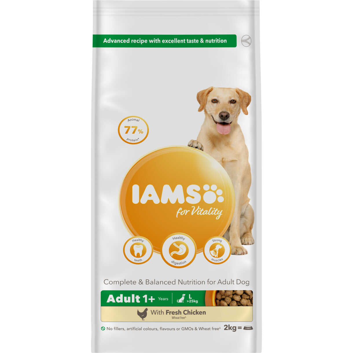 12 kg Iams hundefoder Adult Large