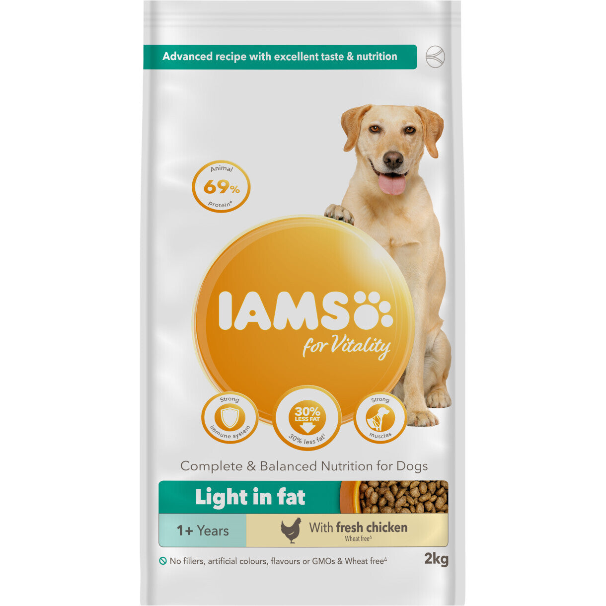 12 kg Iams light hundefoder til steriliserende hunde
