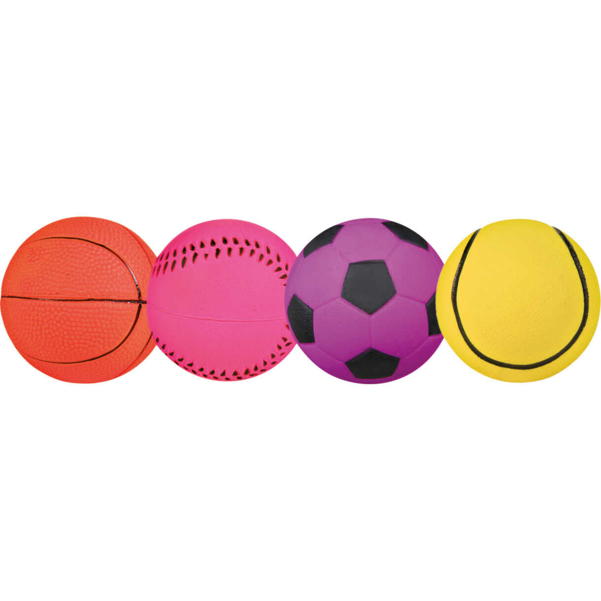 Jolly Paw Neon bold, skumgummi, forskellige motiver ø 6 cm Assorterede farver