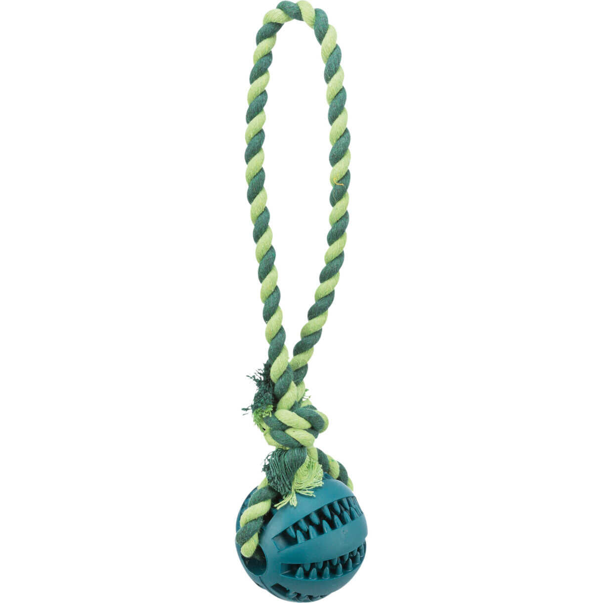 Jolly Paw Naturgummi bold på reb, mintsmag ø7 cm/24 cm