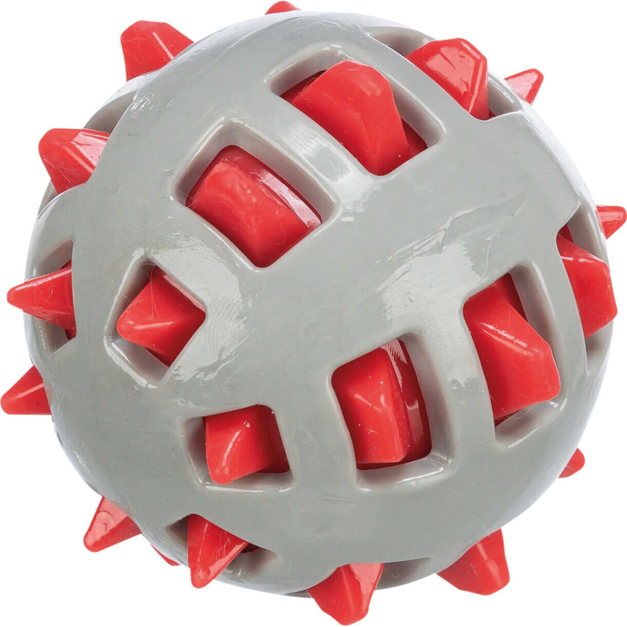 Jolly Paw Bold med knopper, med lyd (TPR) Ø10 cm Multi/mønstret