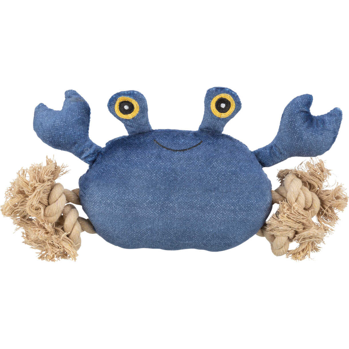 Jolly Paw tøjdyr Krabbe på reb, med lyd 30 cm Blå
