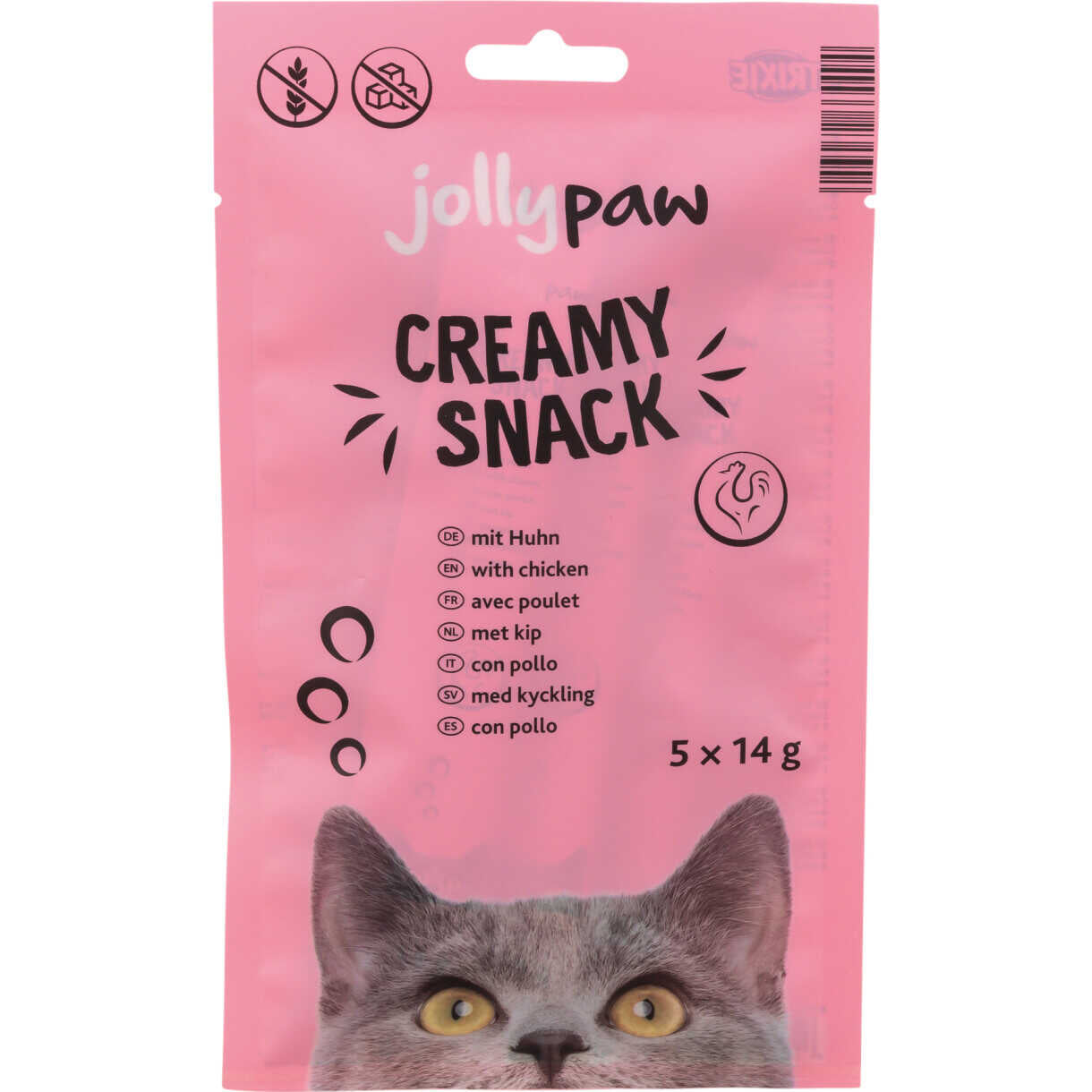 Jolly Paw Creamy Snack (kylling) 5 x 14g