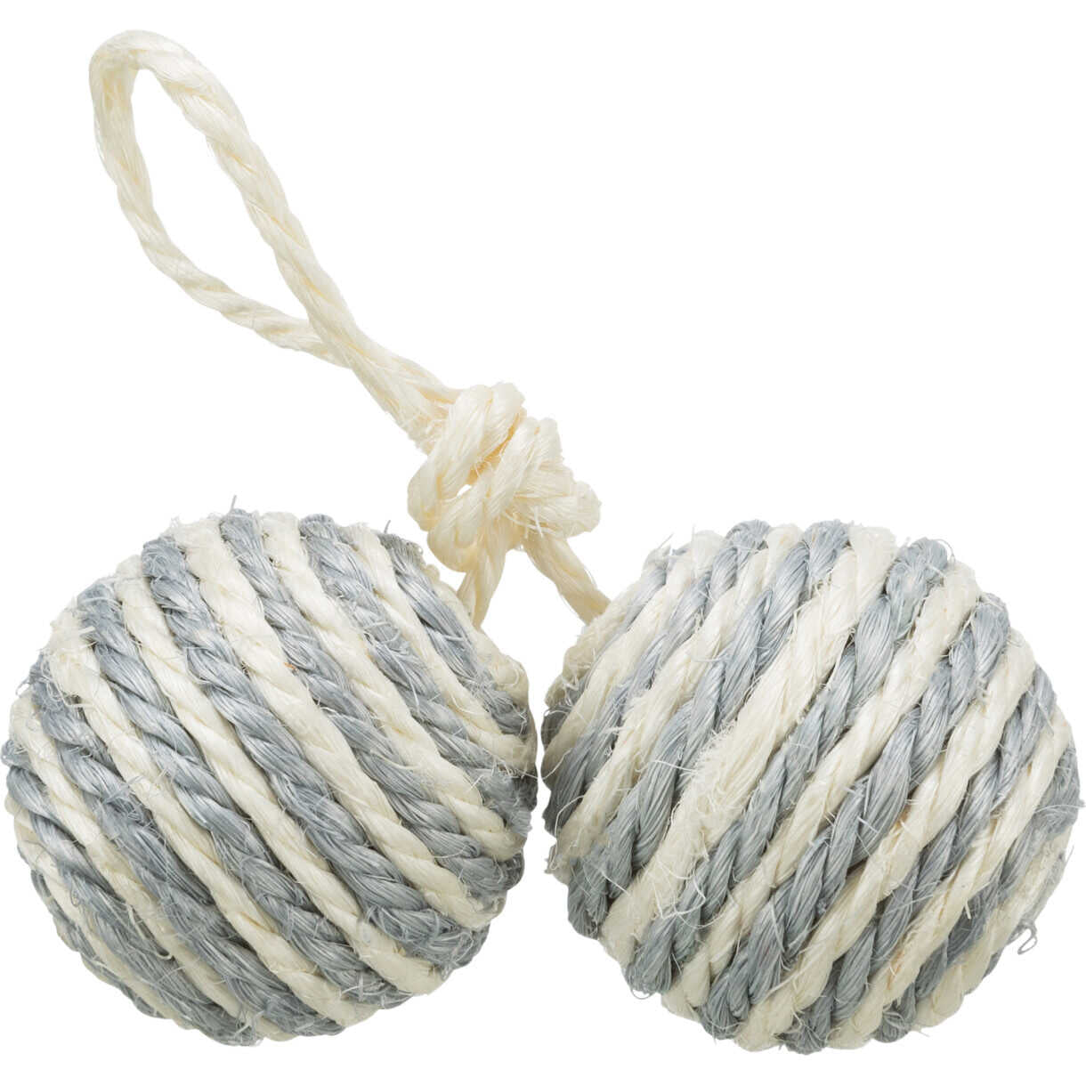 Jolly Paw 2 bolde på reb, sisal ø4,5 cm Assorterede farver