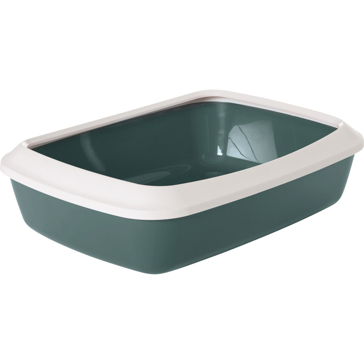 Savic Iriz 42 cm kattebakke med kant - grøn