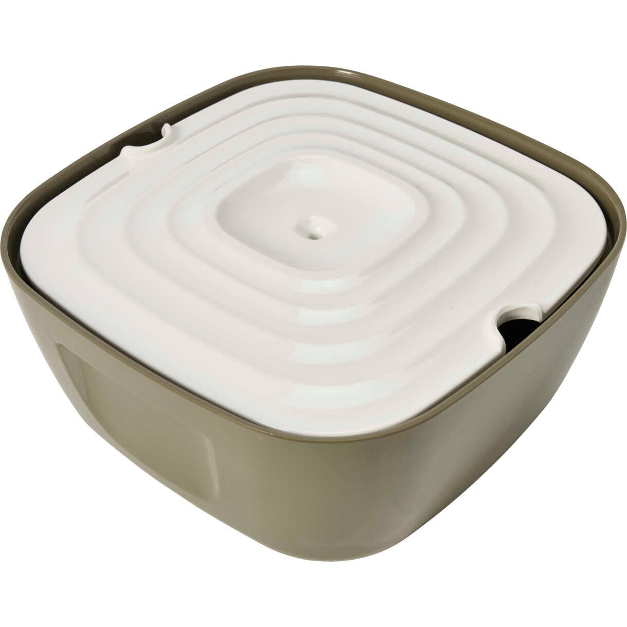 Savic Volcano Drikkefontaine varm grå - hvid