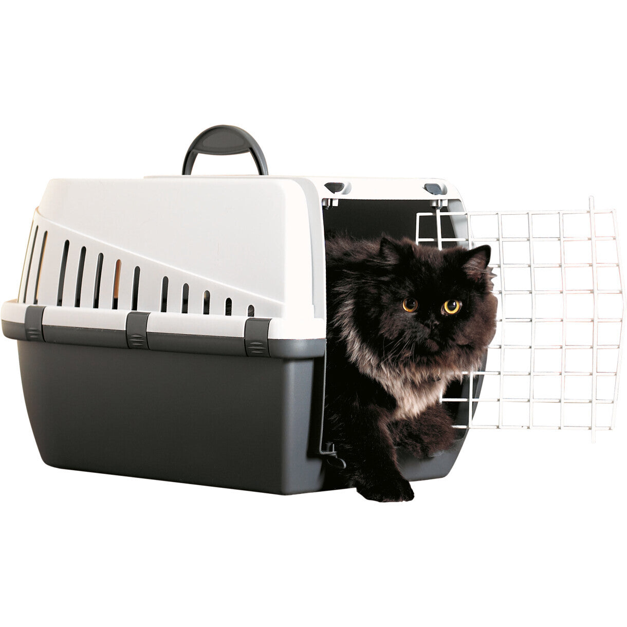 Hunde og katte transportbox - Trotter 3 - 60,5x40,5x39 cm IATA fly godkendt - Grå