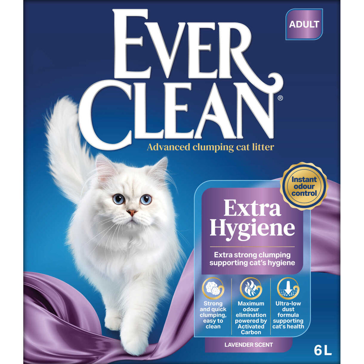EverClean Kattegrus compact med Lavendelduft