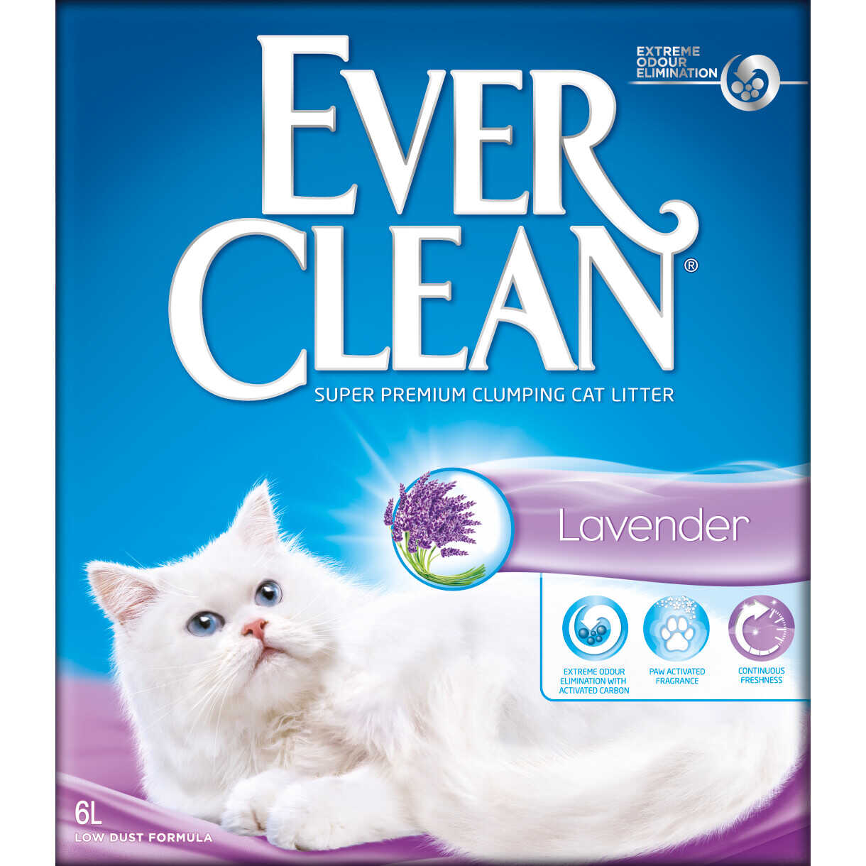 EverClean Kattegrus compact med Lavendelduft