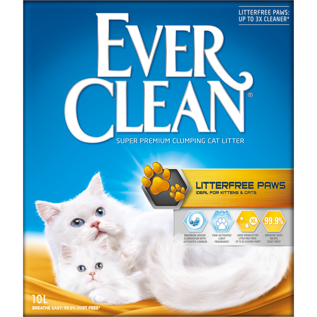 EverClean Kattegrus litterfree paws
