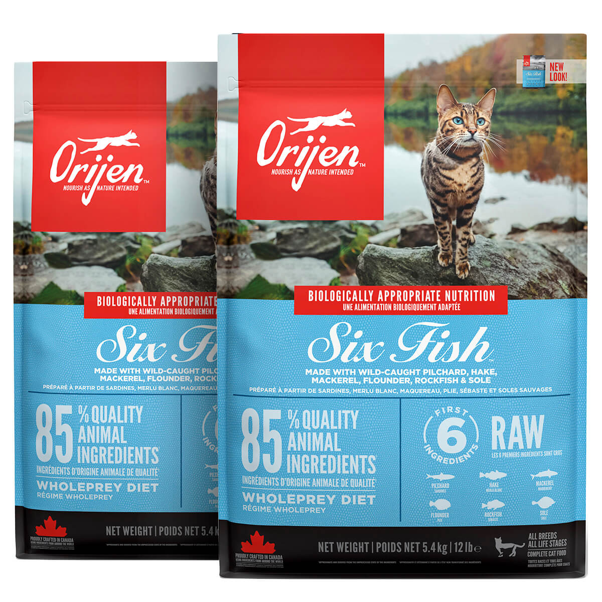 2 x 5,4 kg. Orijen Six Fish kattemad
