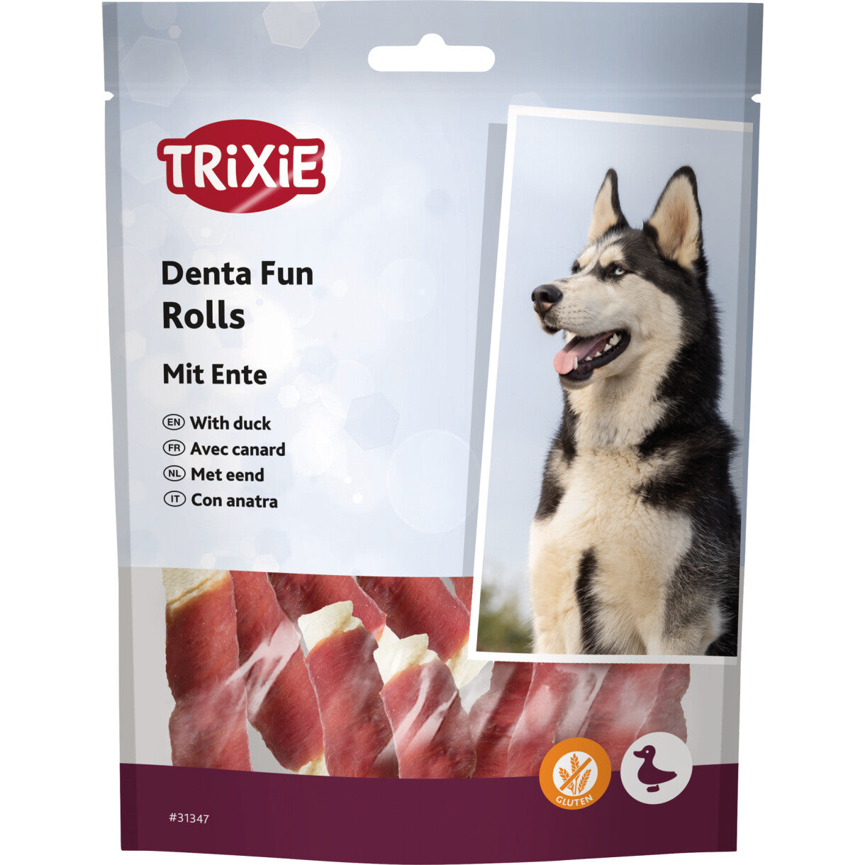 Trixie Denta Fun hunde tyggeruller med And