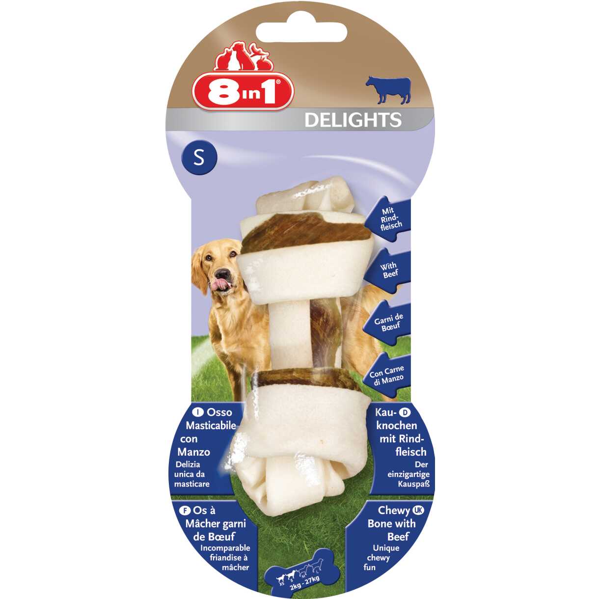 8in1 Delights tyggeben med oksekød