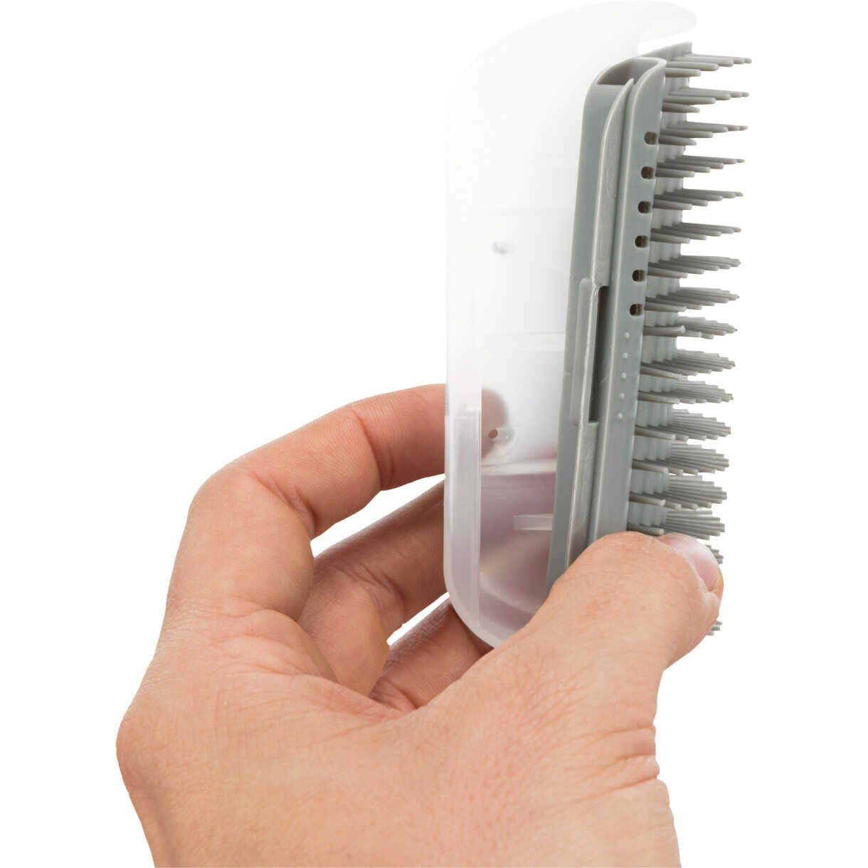 Trixie Massage børste til væg hjørner kat 8 x 13 cm grå