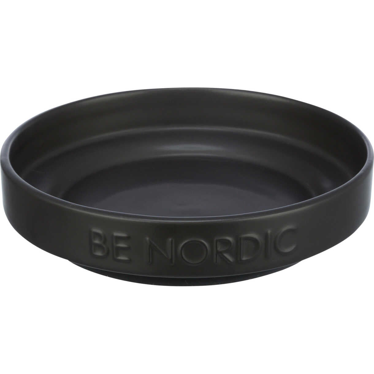 Trixie BE NORDIC katteskål med gummi ring 0,3 liter ø16 cm - sort