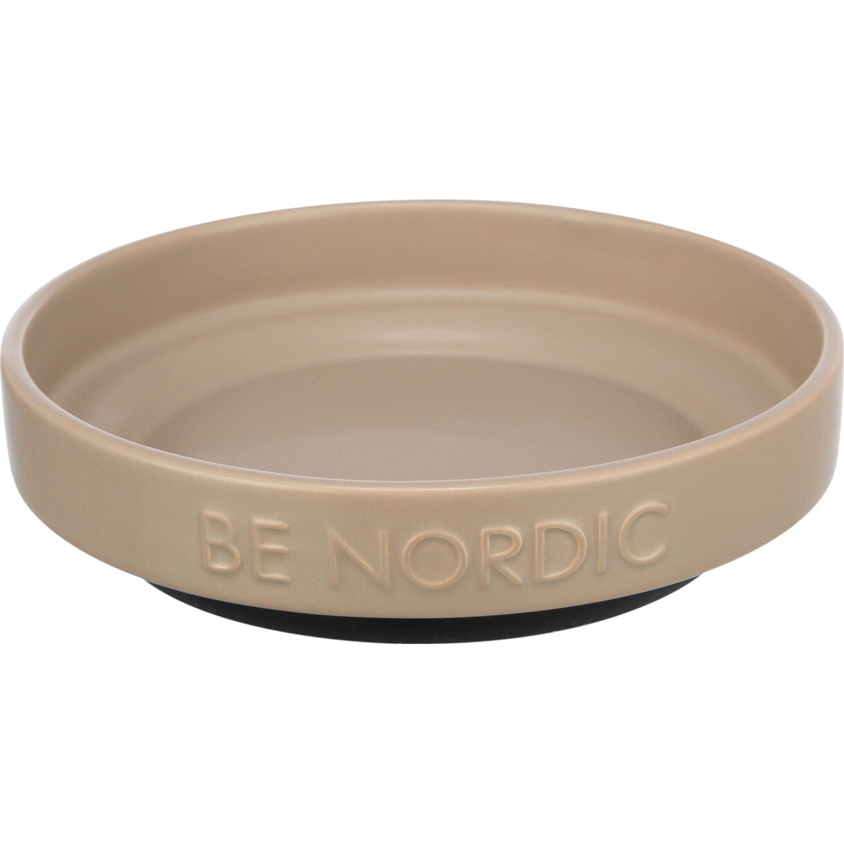 Trixie BE NORDIC katteskål med gummi ring 0,3 liter ø16 cm - beige