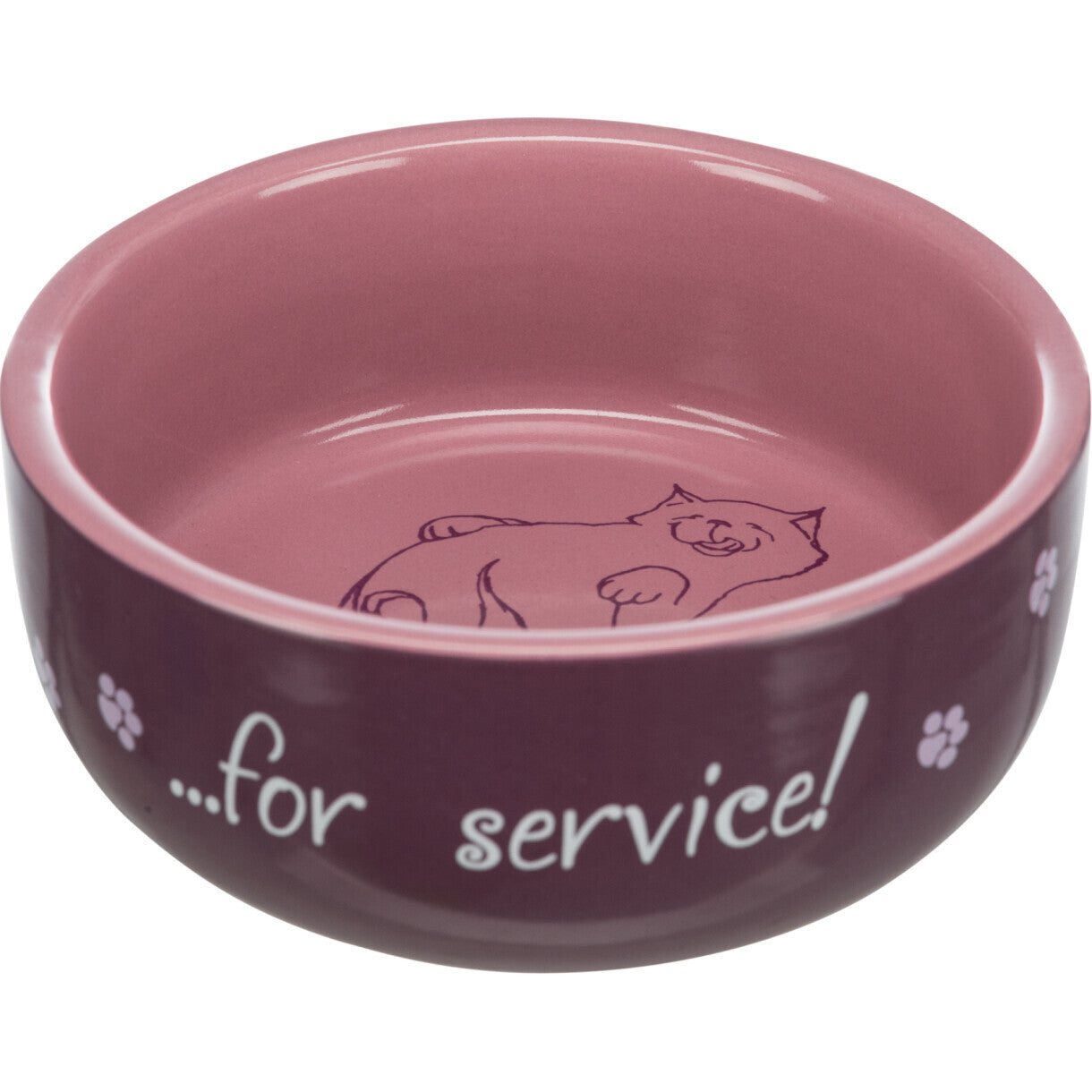 Trixie katte skål 0.3 liter ø11 cm - assorteret farver