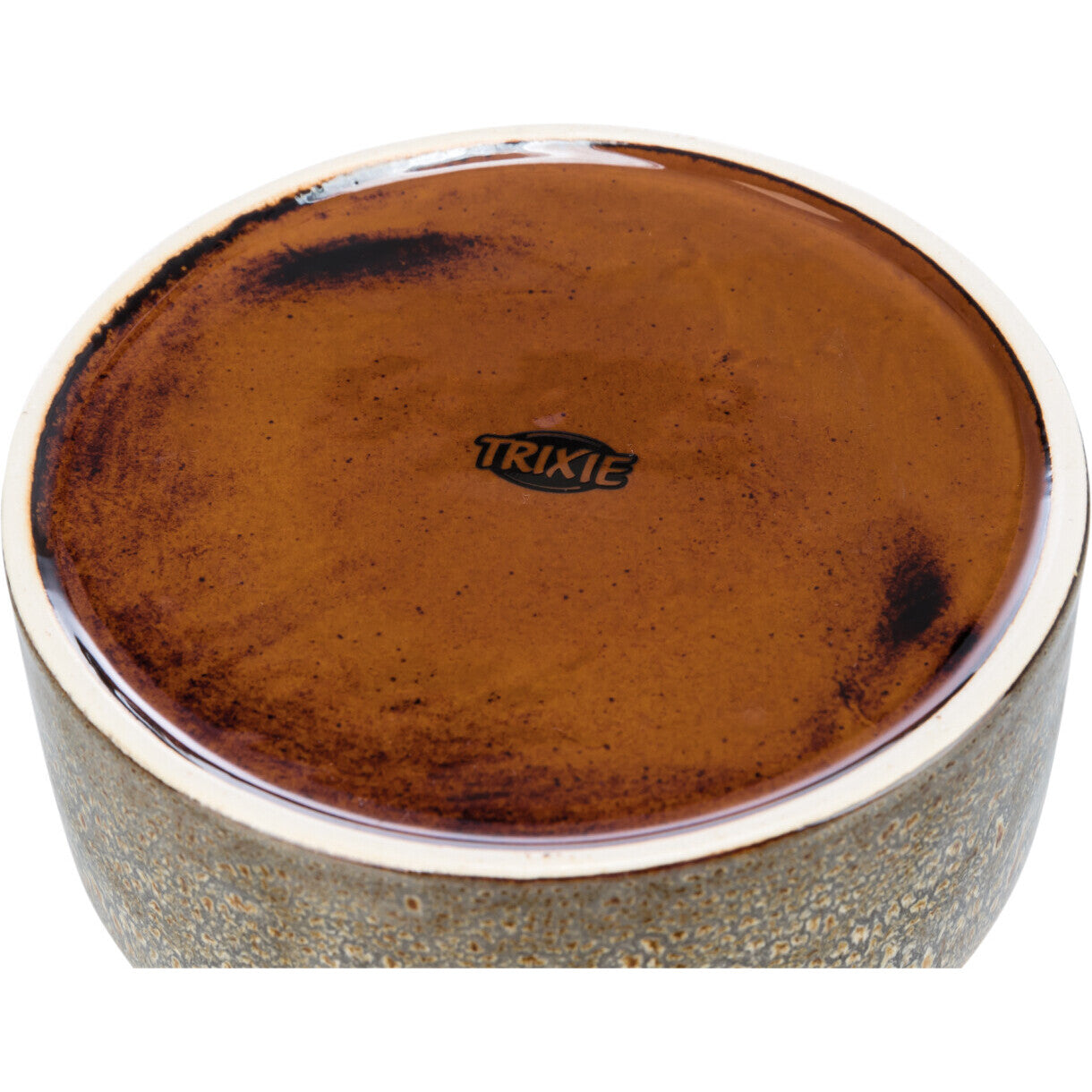 Trixie keramisk hundeskål - brun