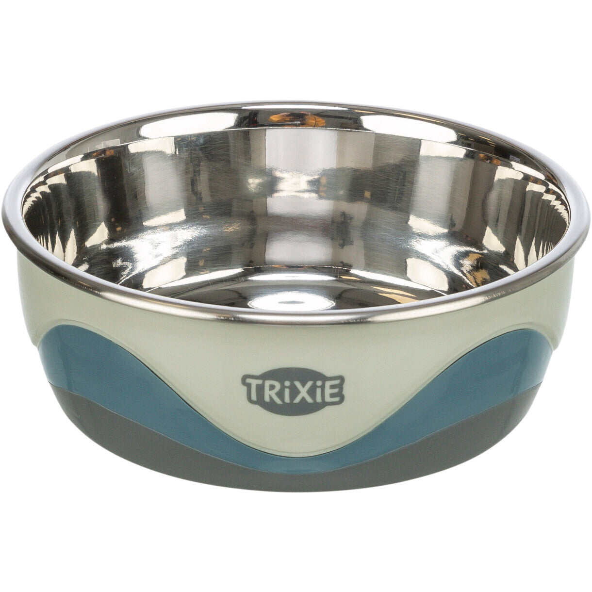 Trixie Katte og hundeskål i rustfri stål med silikone