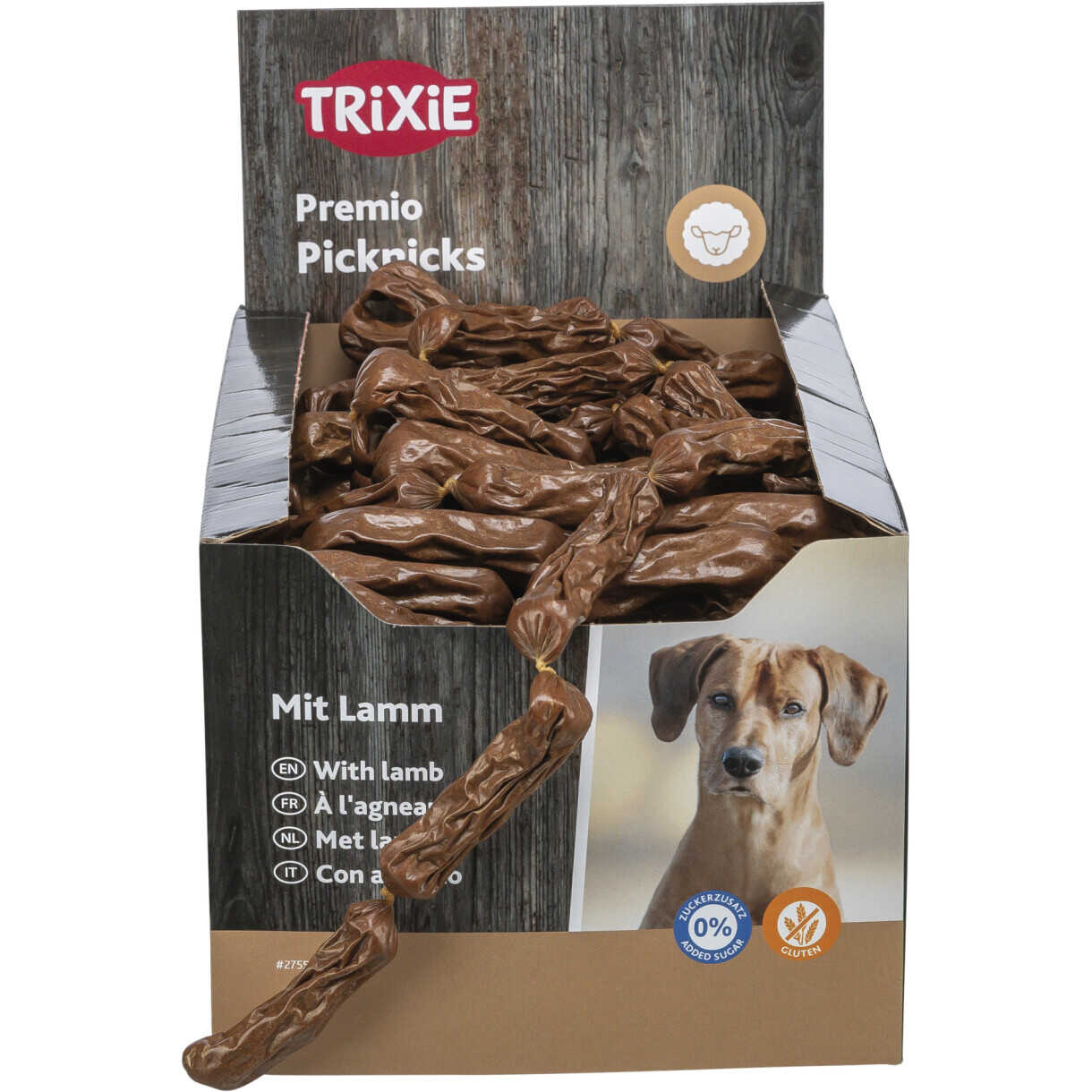 200 x 8 cm Trixie Premio pølser med lam på 8 g