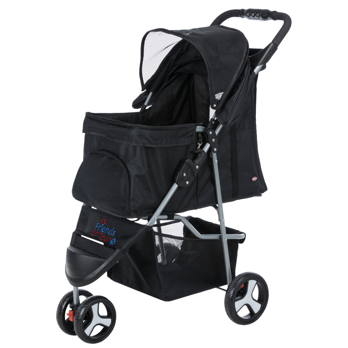 Trixie klapvogn til hunde op til 11 kg hund - 47 x 100 x 80 cm - sort