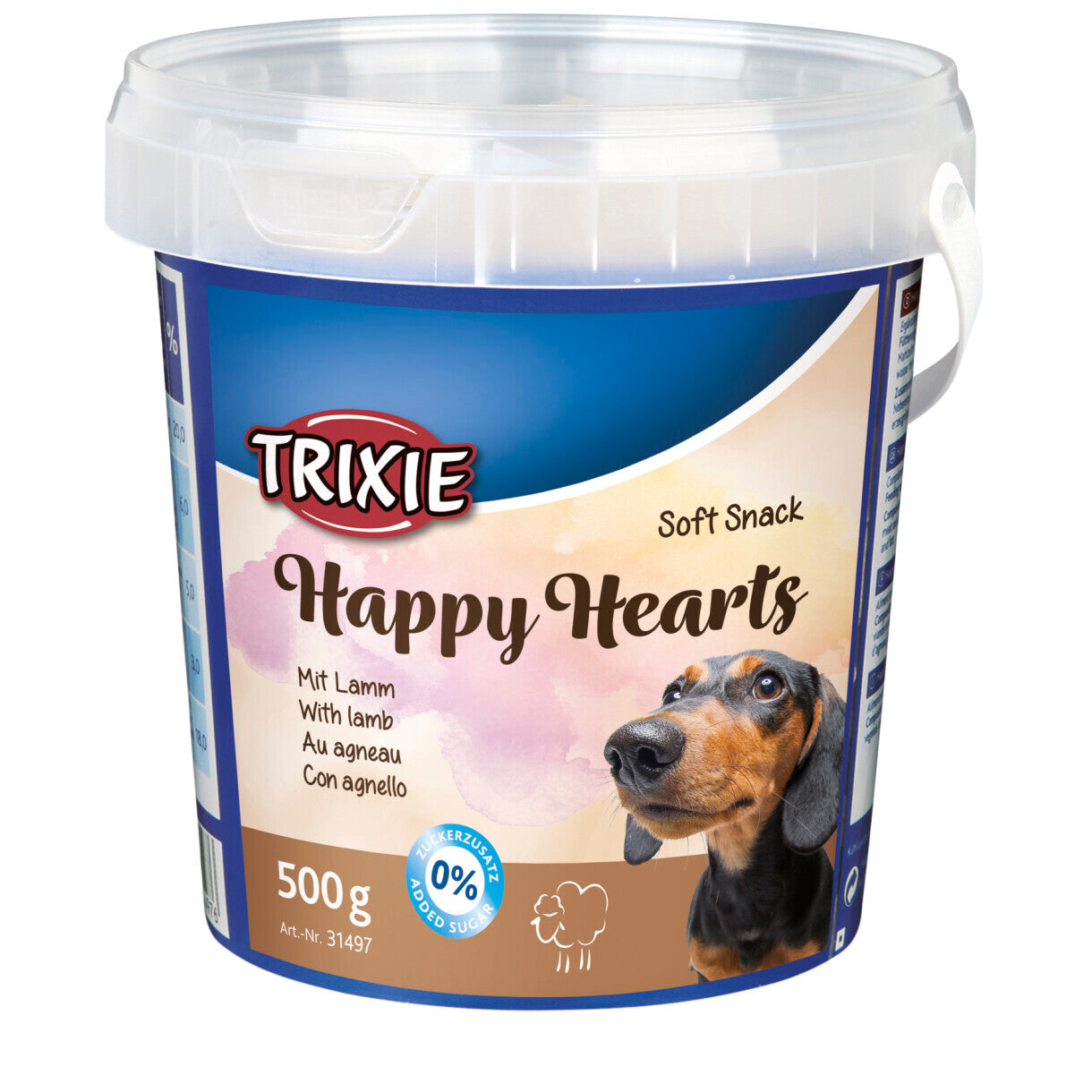 500 g Trixie Hundegodbidder Soft Snack med Lam hjerteformet