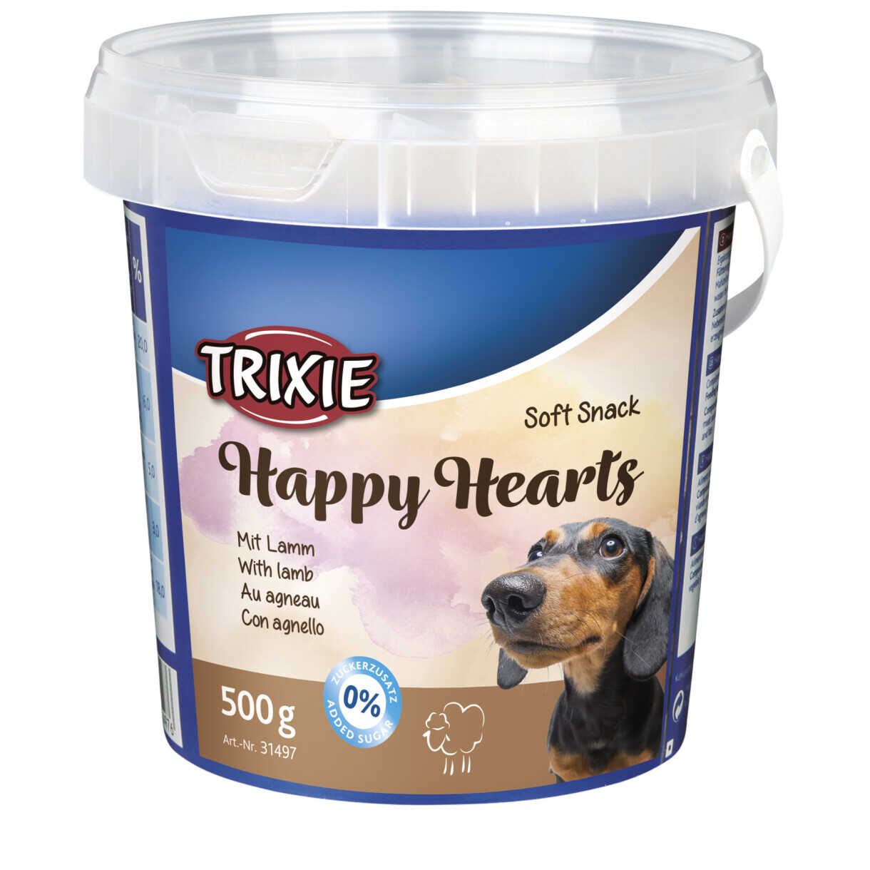 500 g Trixie Hundegodbidder Soft Snack med Lam hjerteformet