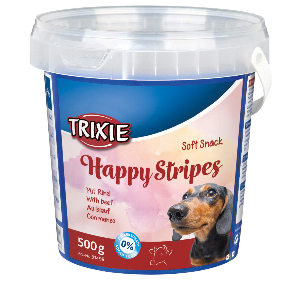 500 g Trixie hunde snack bløde striber med oksekød