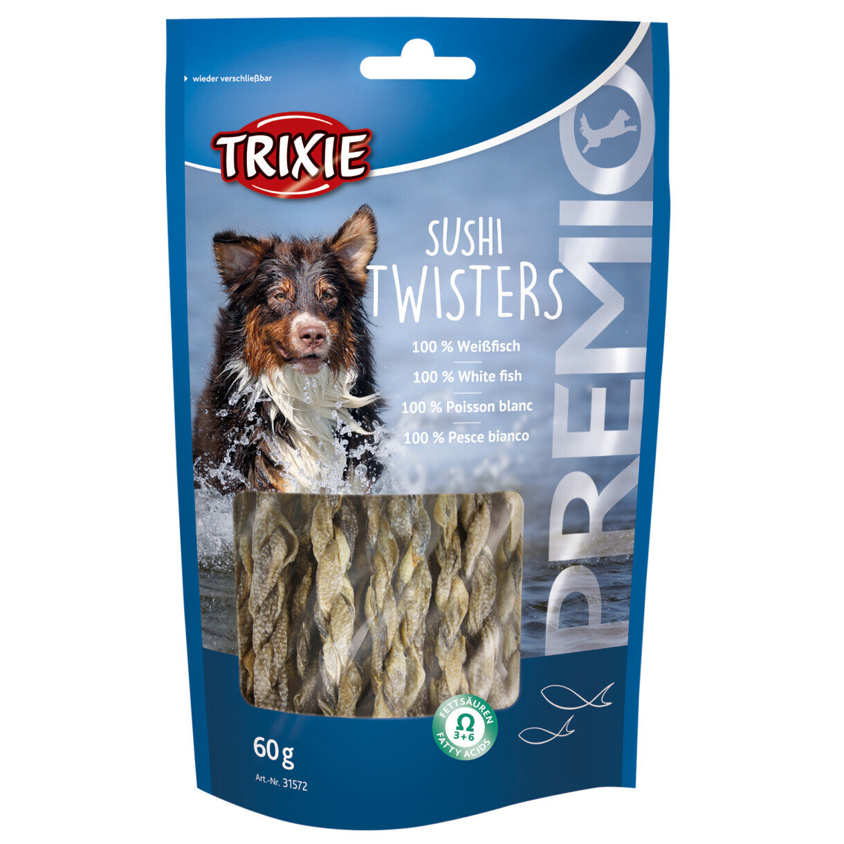 60 g Trixie hundegodbidder Premio Sushi Twisters