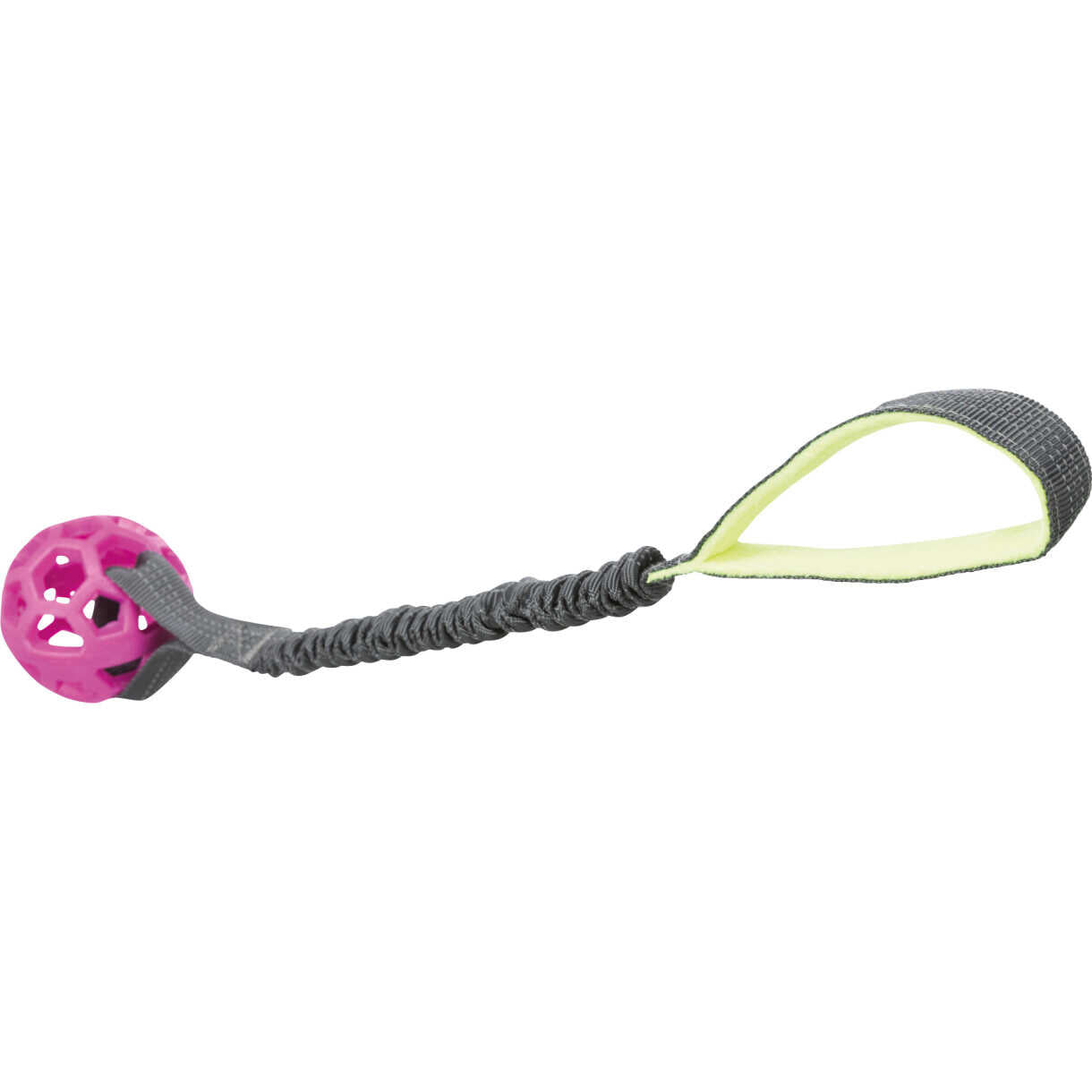 Trixie hundelegetøj Bungee reb med bold ø7 cm 48 cm - assorteret farver