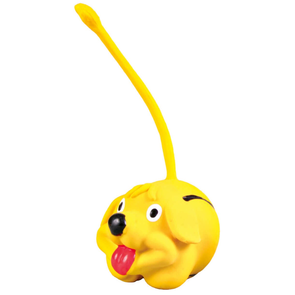 Trixie Hundelegetøj Dyrebold med hale i latex med lyd - ø6 cm - assorteret farver