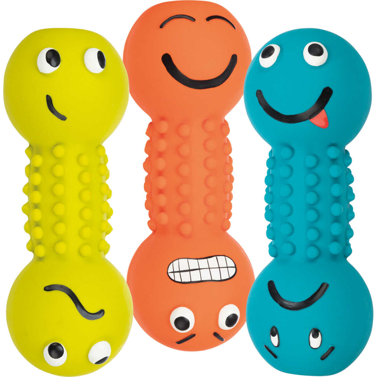Trixie Hundelegetøj Håndvægt i latex med lyd - 19 cm - assorteret farver