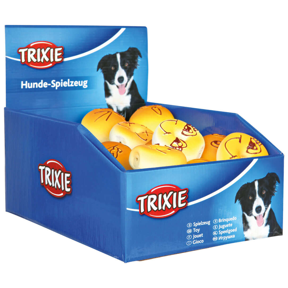 Trixie Hundelegetøj Bagel i latex med lyd - ø 6 cm - assorteret farver