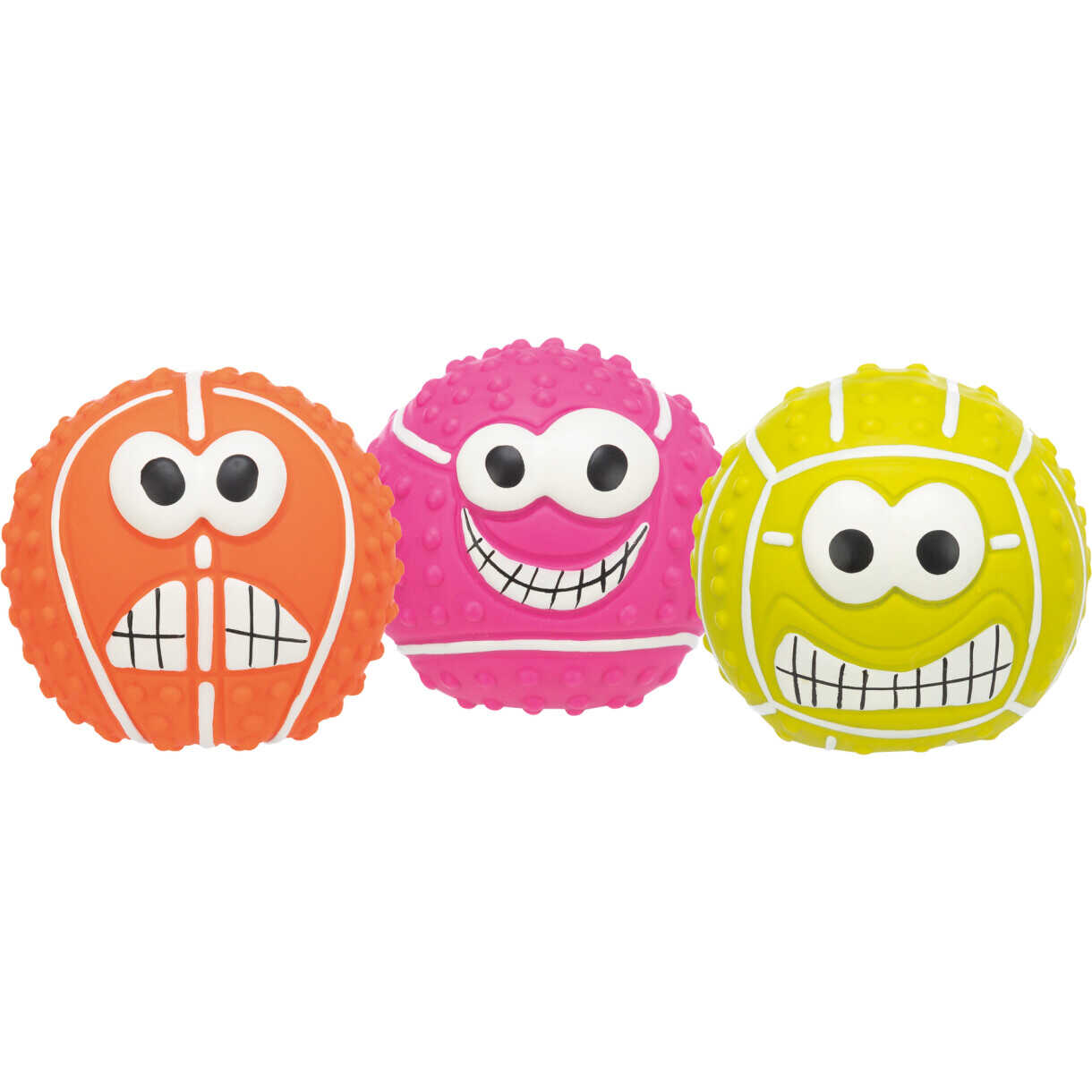 Trixie Hundelegetøj Bold i latex med lyd - ø 7,5 cm - assorteret farver