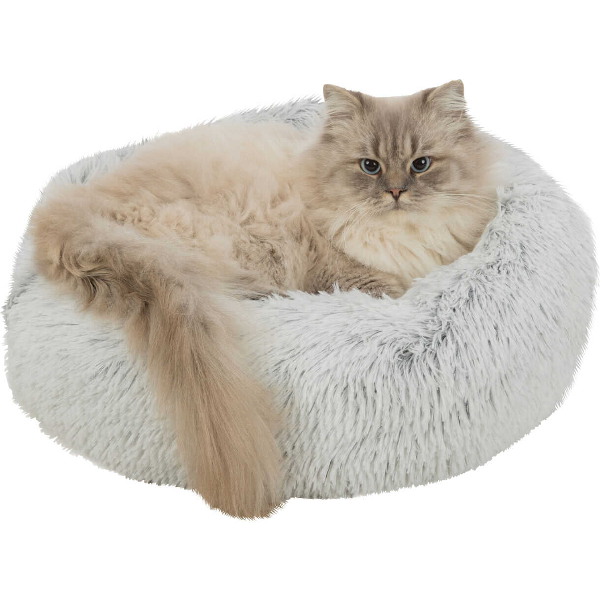 Trixie Harvey donut hundeseng - Hvid/sort