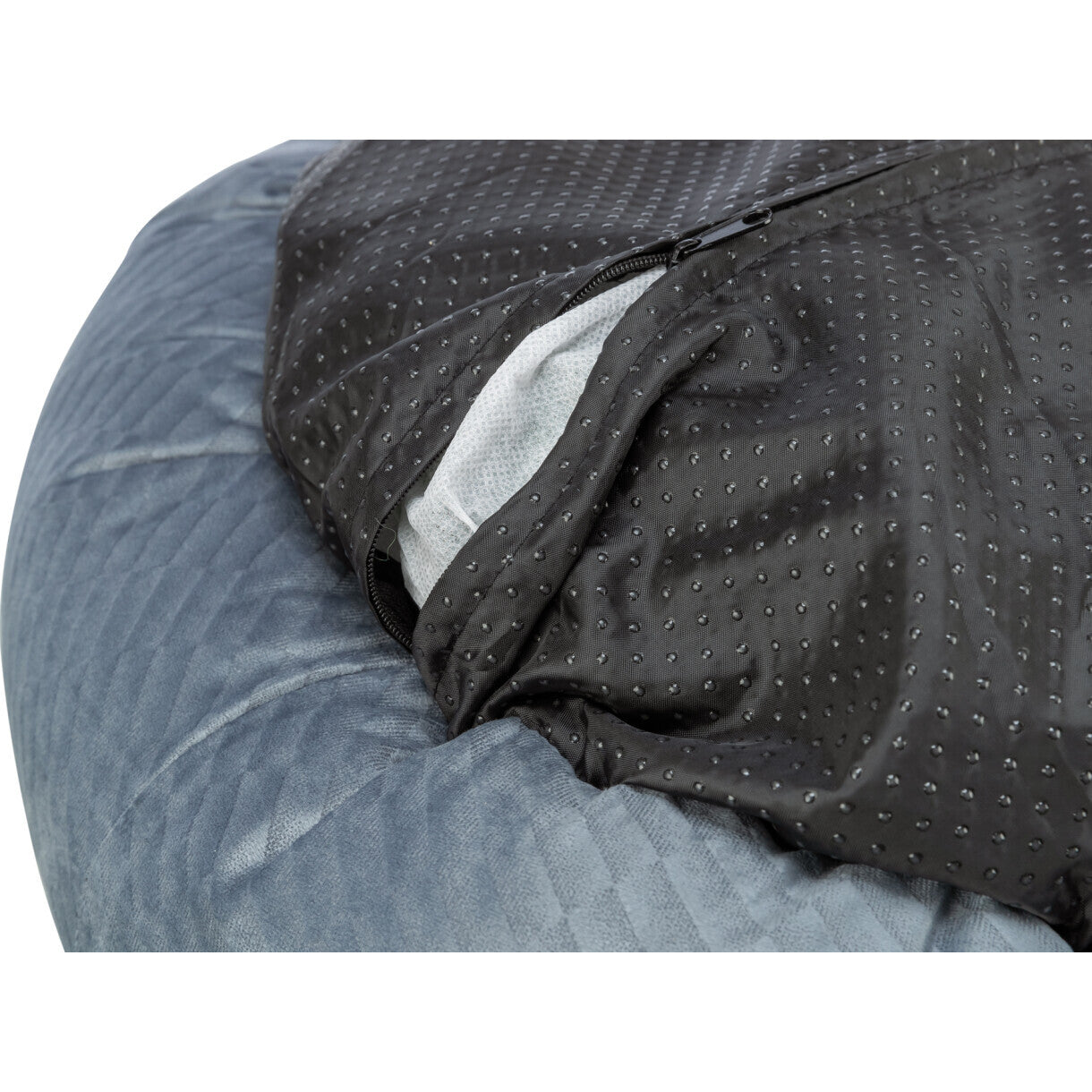 Trixie Alena rund hundeseng - Blågrå