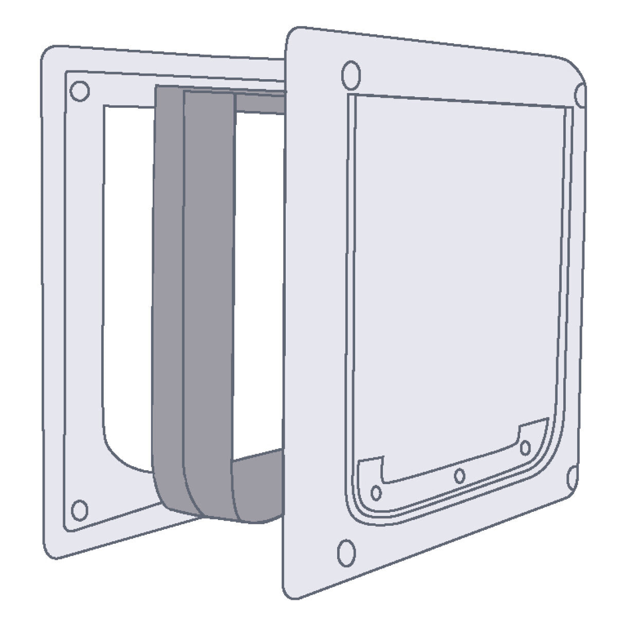 Trixie Tunnel til hunde dør hvid farve