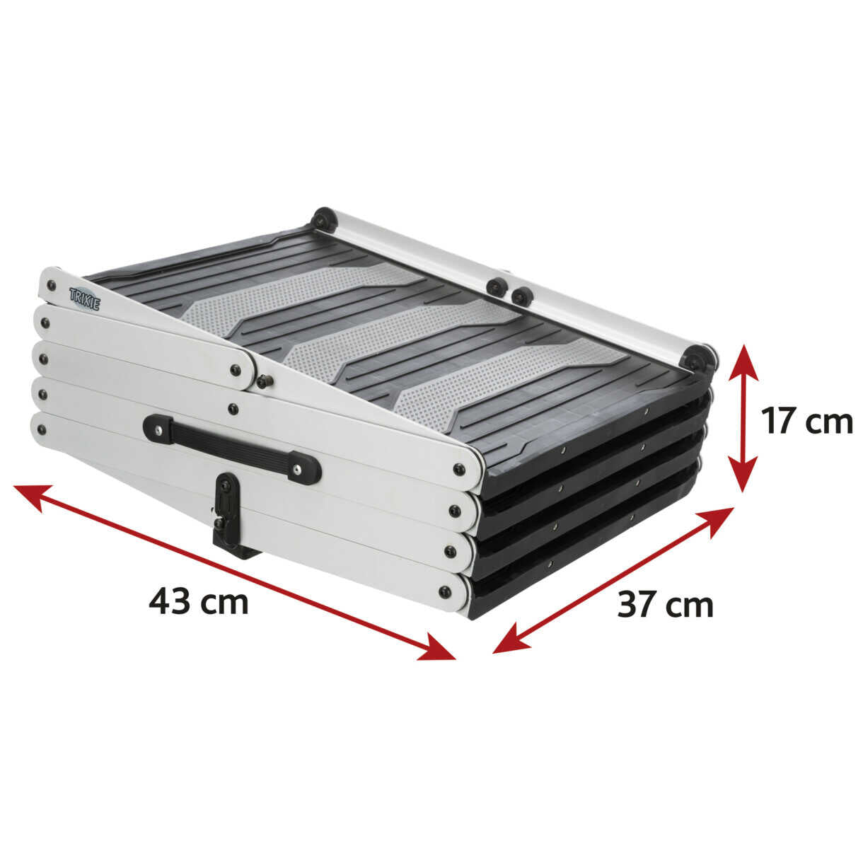 Trixie 4-step foldbar trin i aluminium og plastik
