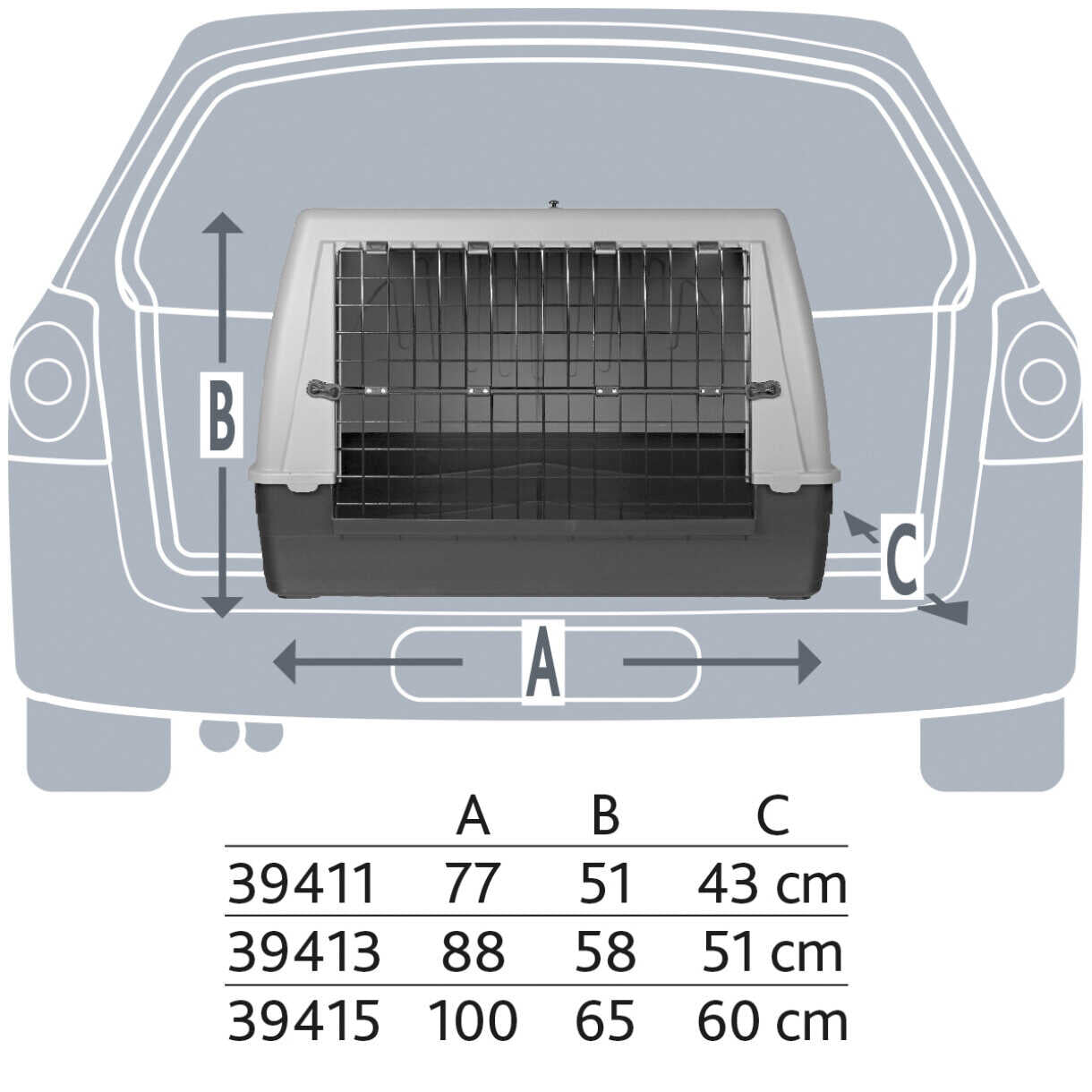 Trixie Hunde transportboks til hunde med træk op åbning