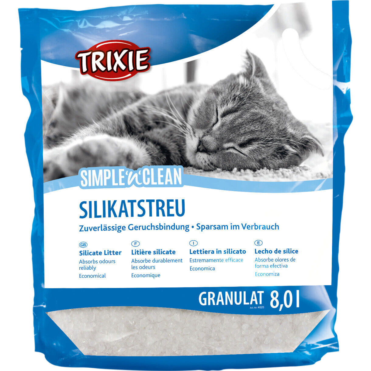 Trixie Simple'n'Clean Silikat kattegrus