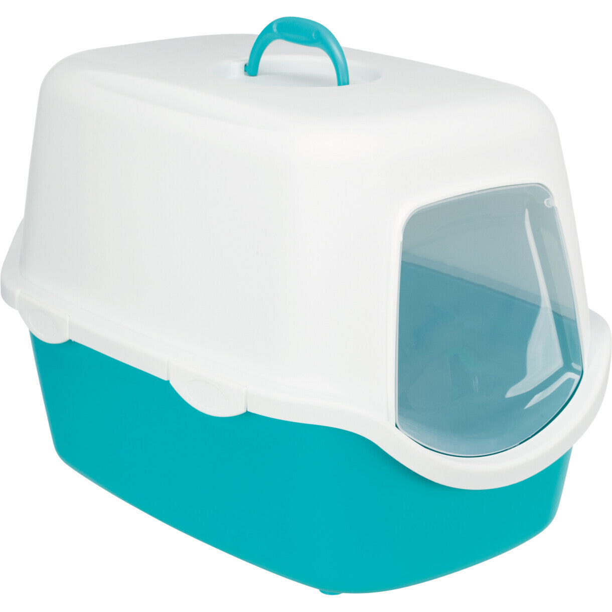 Trixie kattetoilet Vico 40x40x56 cm turkis - creme farvet